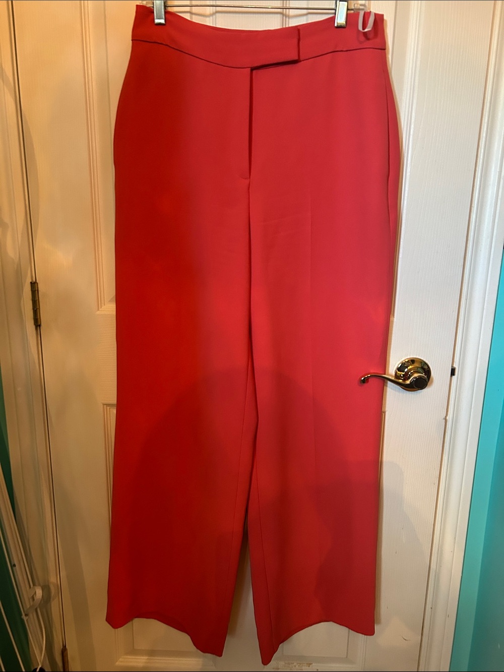 Ted Baker London Red Wide-Leg Dress Pants